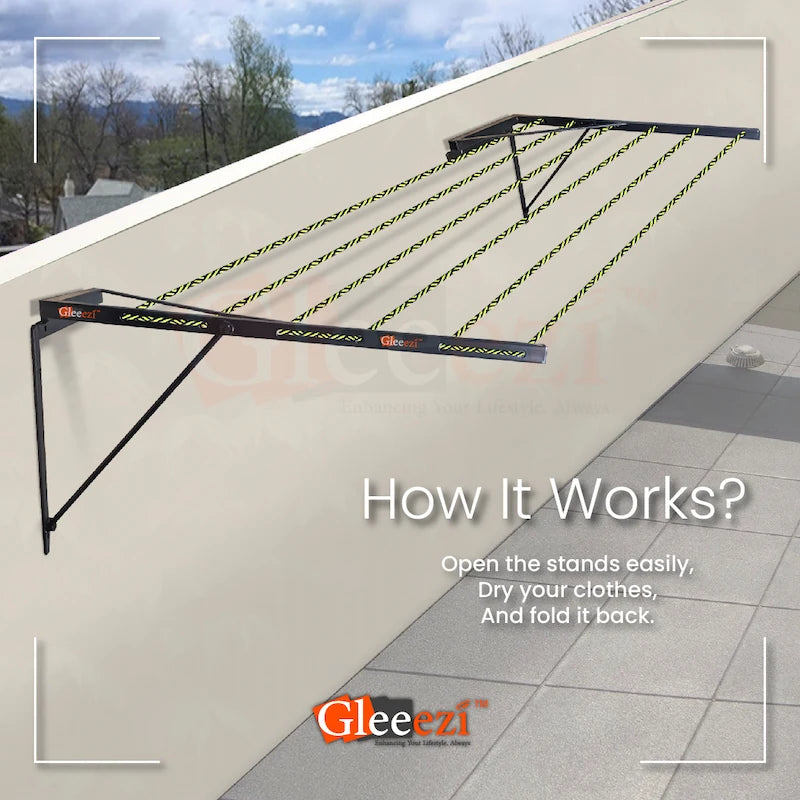 L type cloth drying hanger stand – foldable and strong
